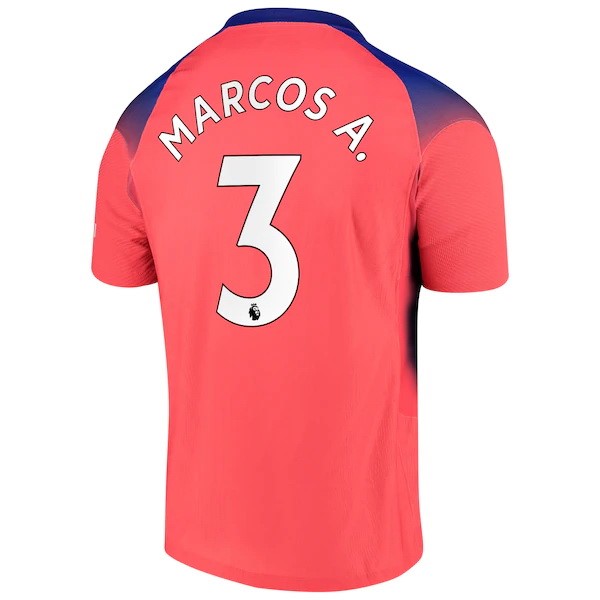 Camiseta Chelsea NO.3 Marcos A. 3ª 2020-2021 Naranja